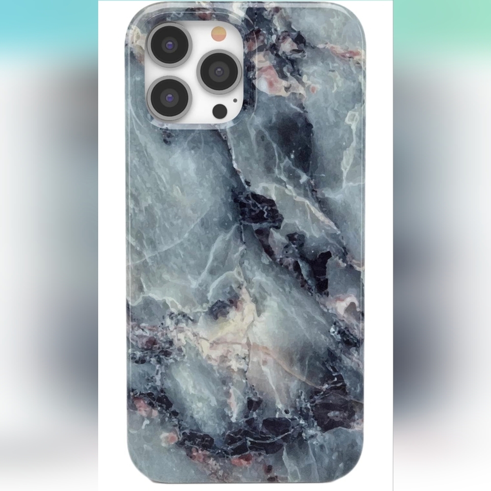 NIB Casely iPhone 13 Pro Case | Compatible with MagSafe | Blue Marble Case